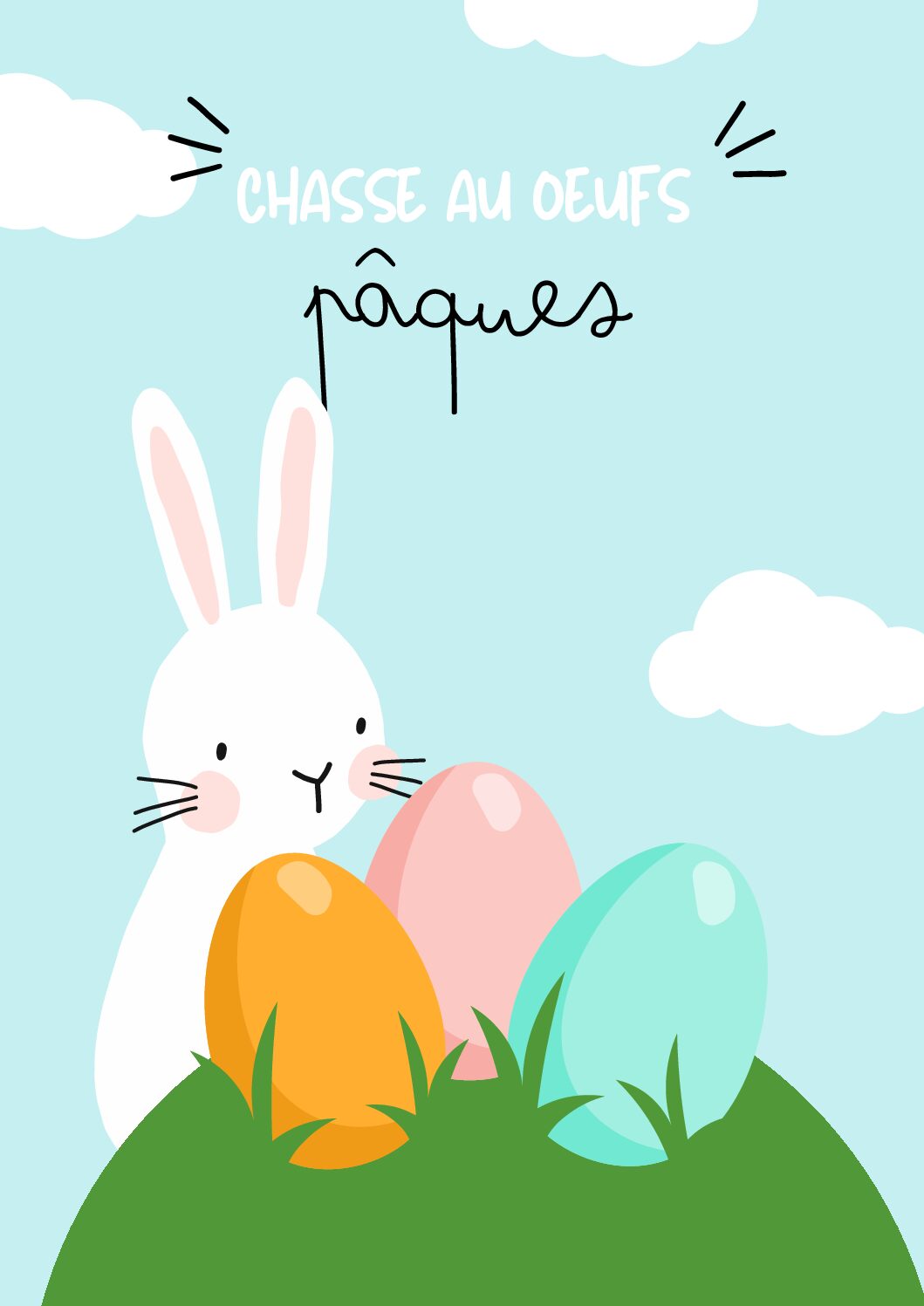 Chasse au oeufs de pâques